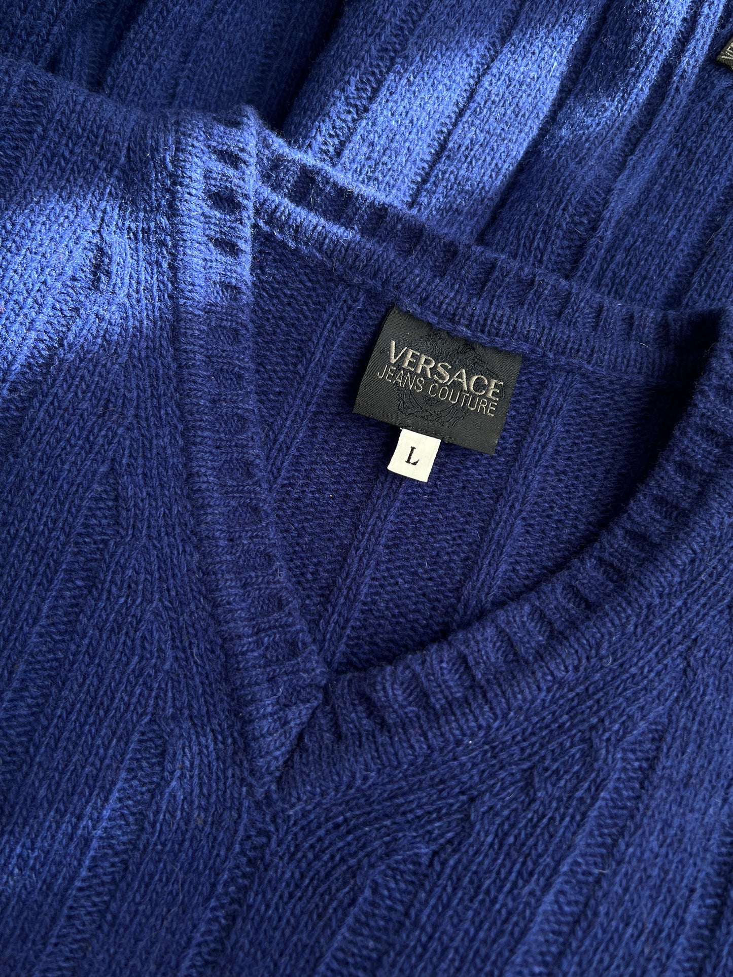 Versace electric blue pull