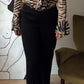Pure merino wool black pants