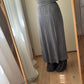 Cotton and linen grey skirt
