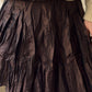 Froissé brown skirt