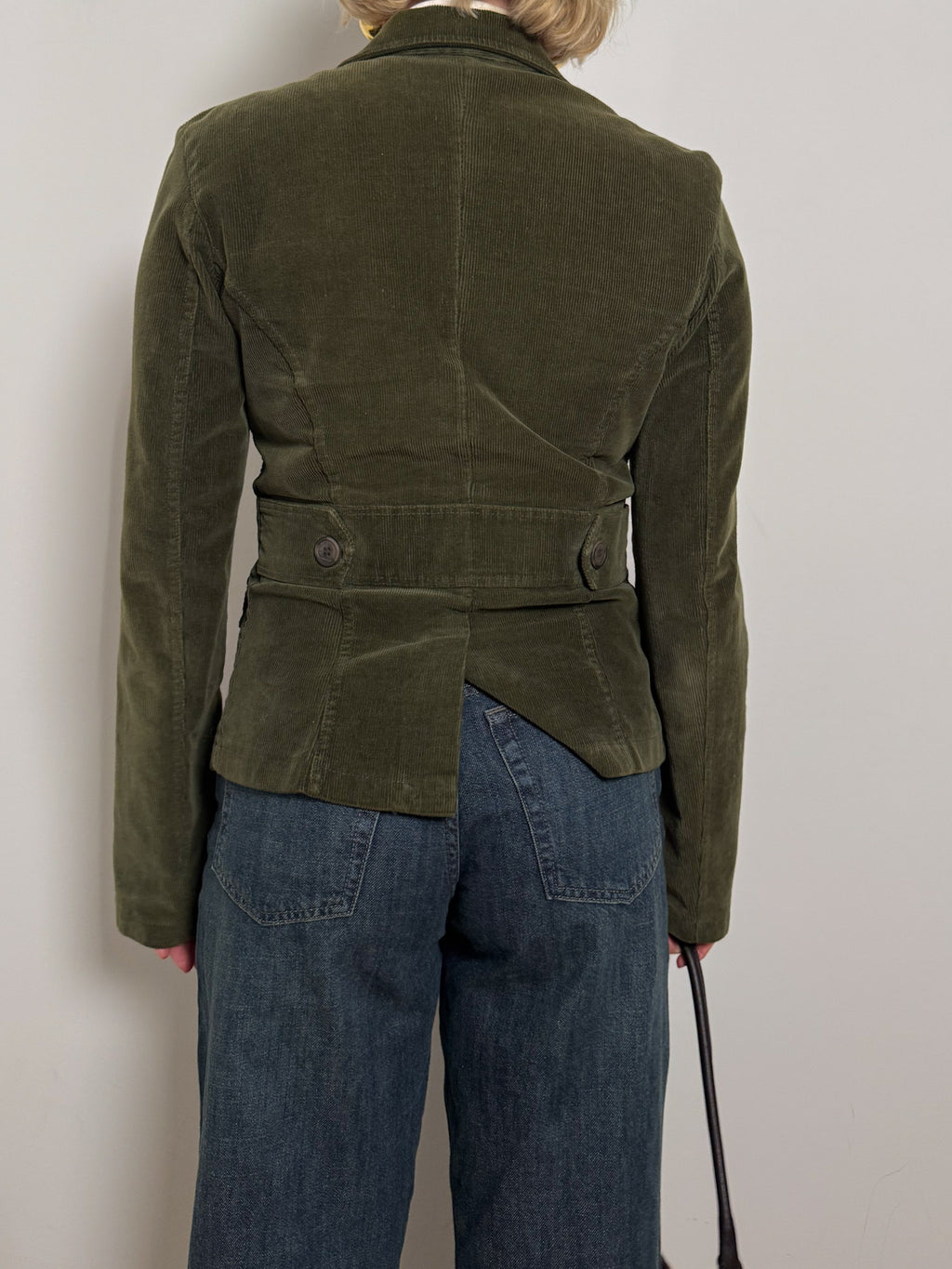 Cotton green blazer