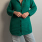 Wool and mohair green cardigan