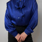 Cacharel electric blue blouse