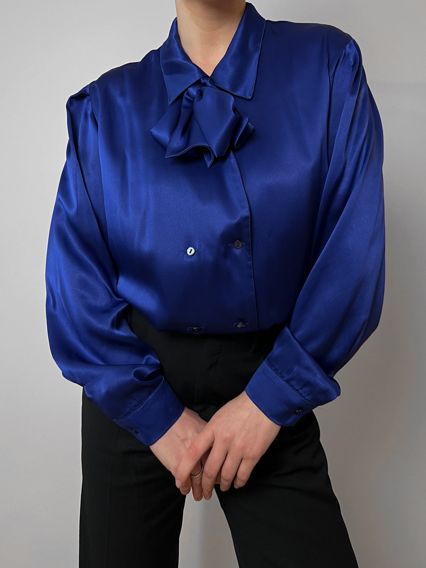 Cacharel electric blue blouse