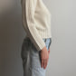 Pure wool ivory turtleneck