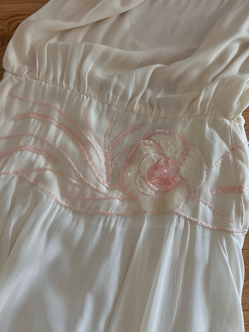 Pure silk romantic dress