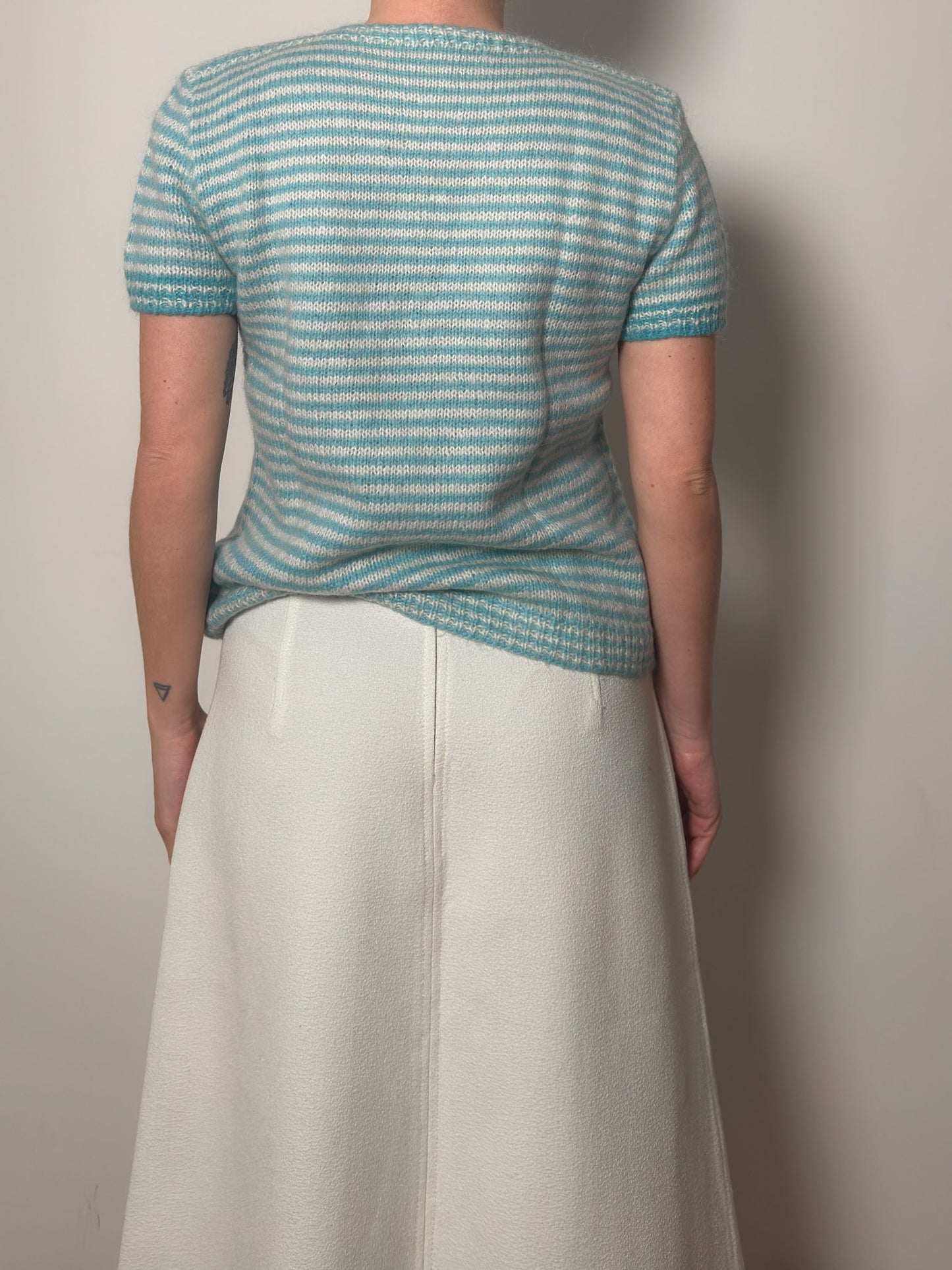 Pure wool handmade striped pull