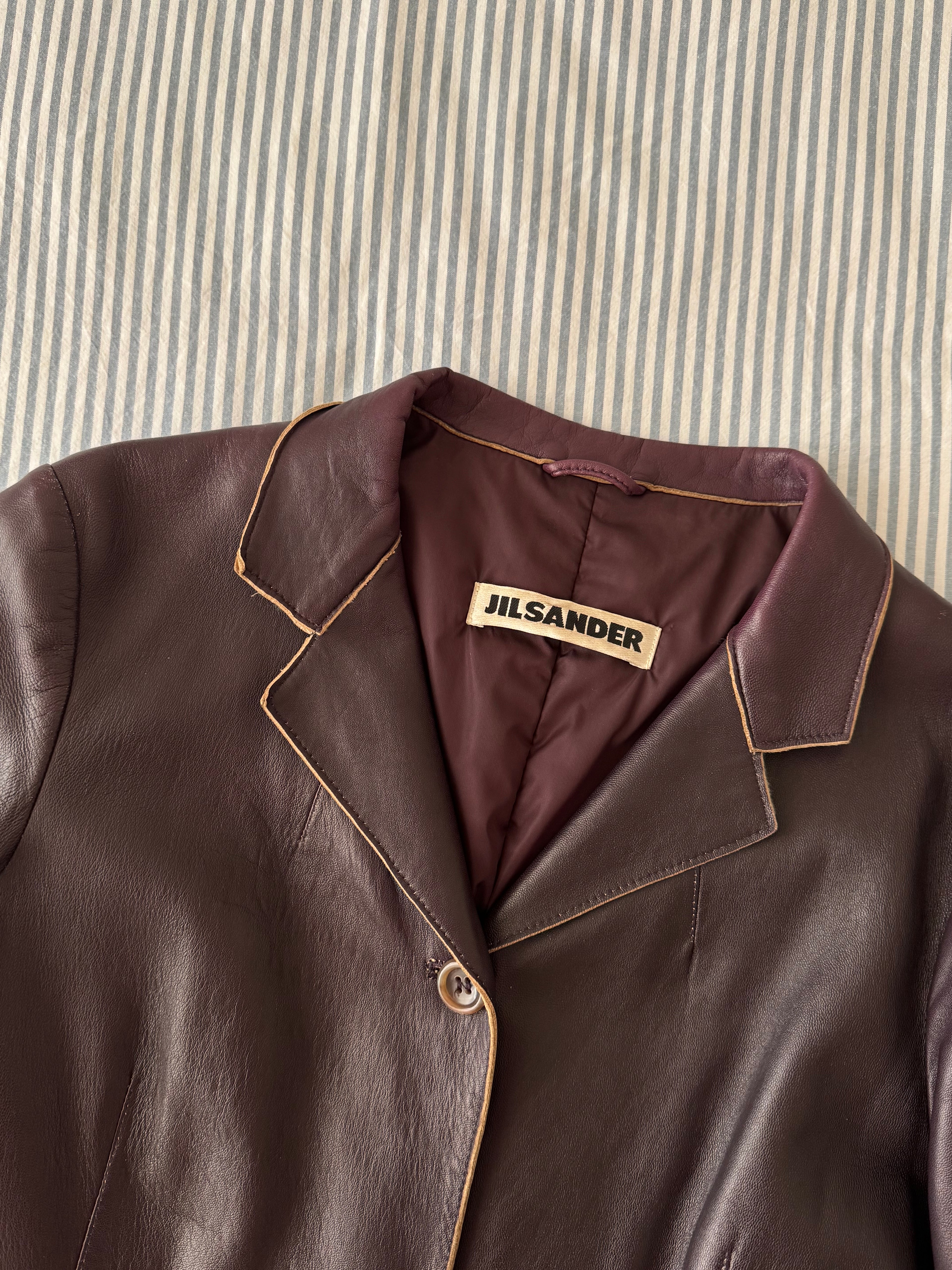Jil Sander real leather jacket