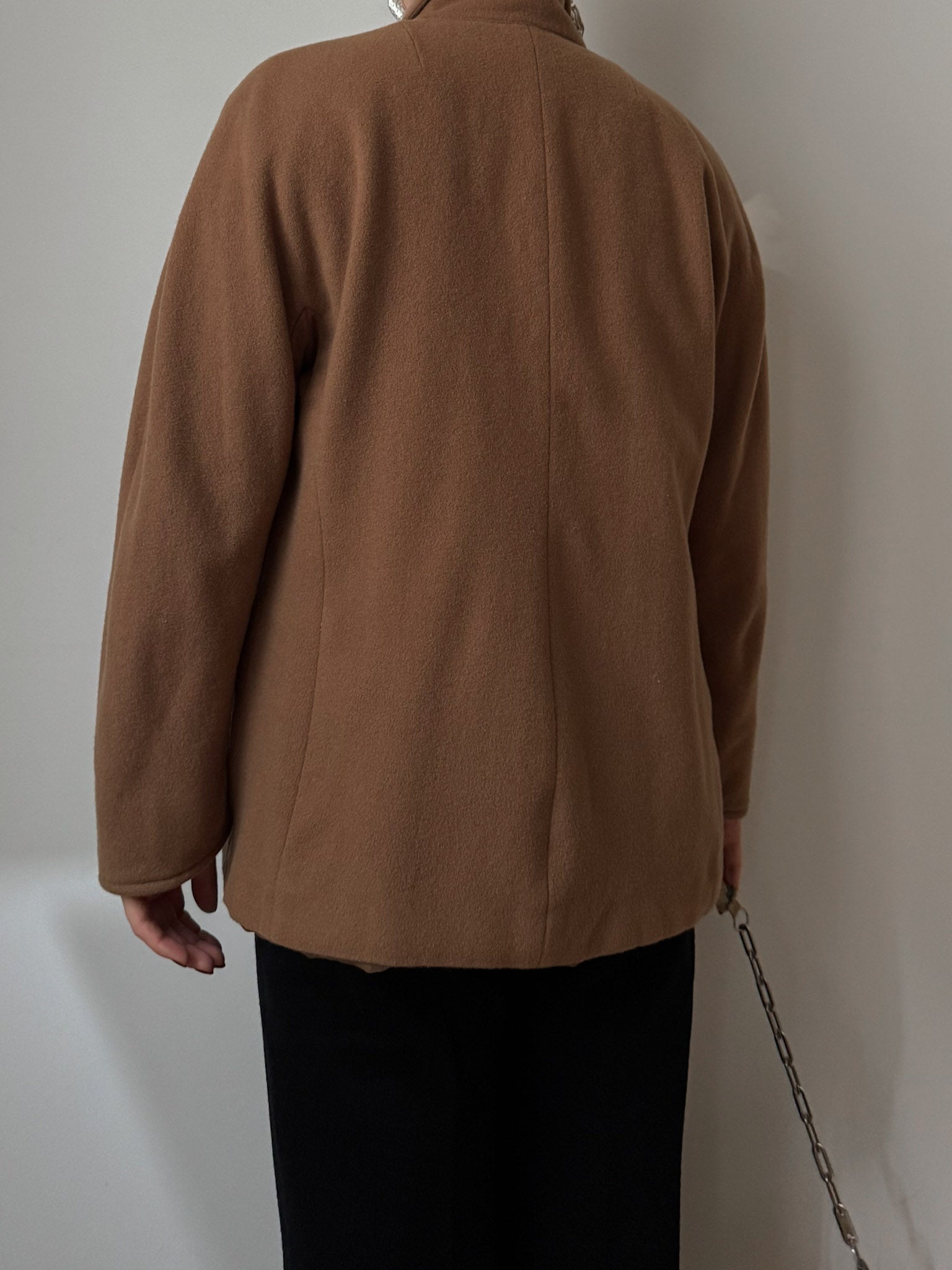 Persona cashmere and wool camel jacket
