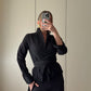 Black kimono blouse