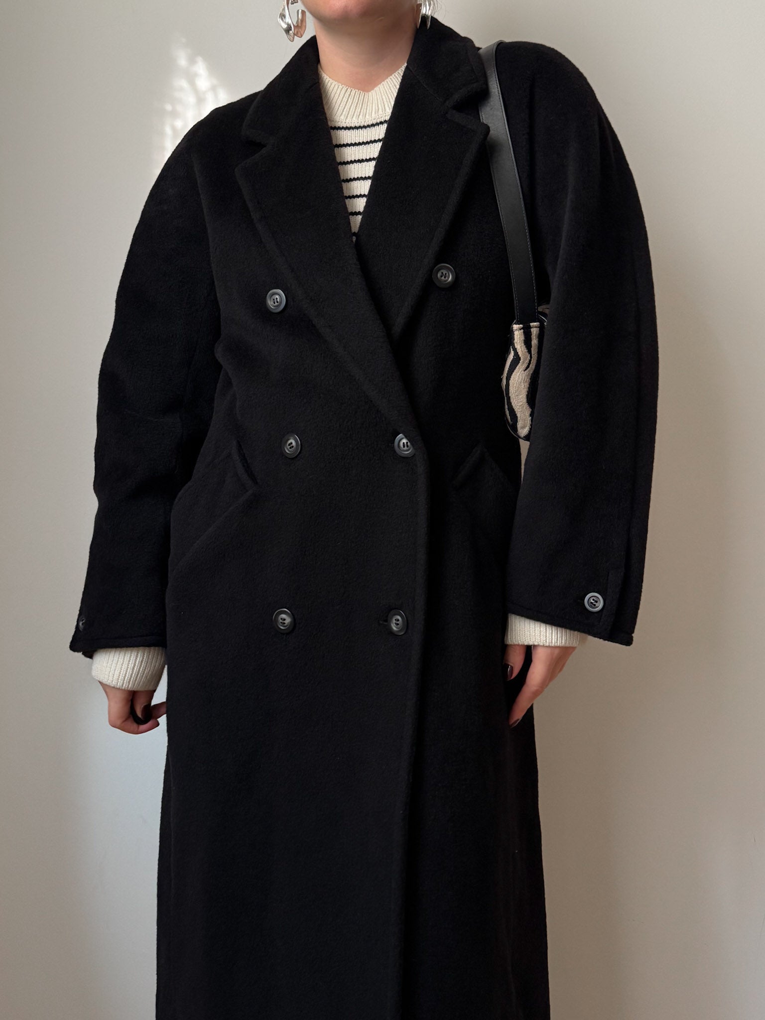 Max Mara 101801 black coat