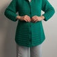 Wool and mohair green cardigan