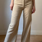 Linen and cotton beige pants