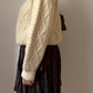 Pure wool ivory pull