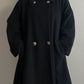 Wool and cashmere black coat