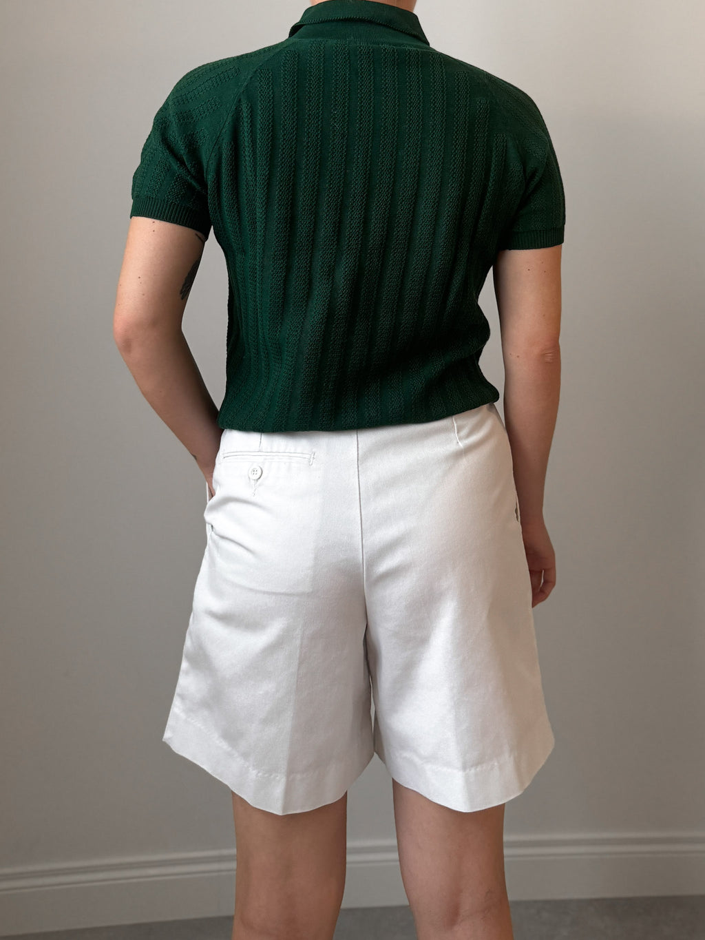 Pure cotton green polo