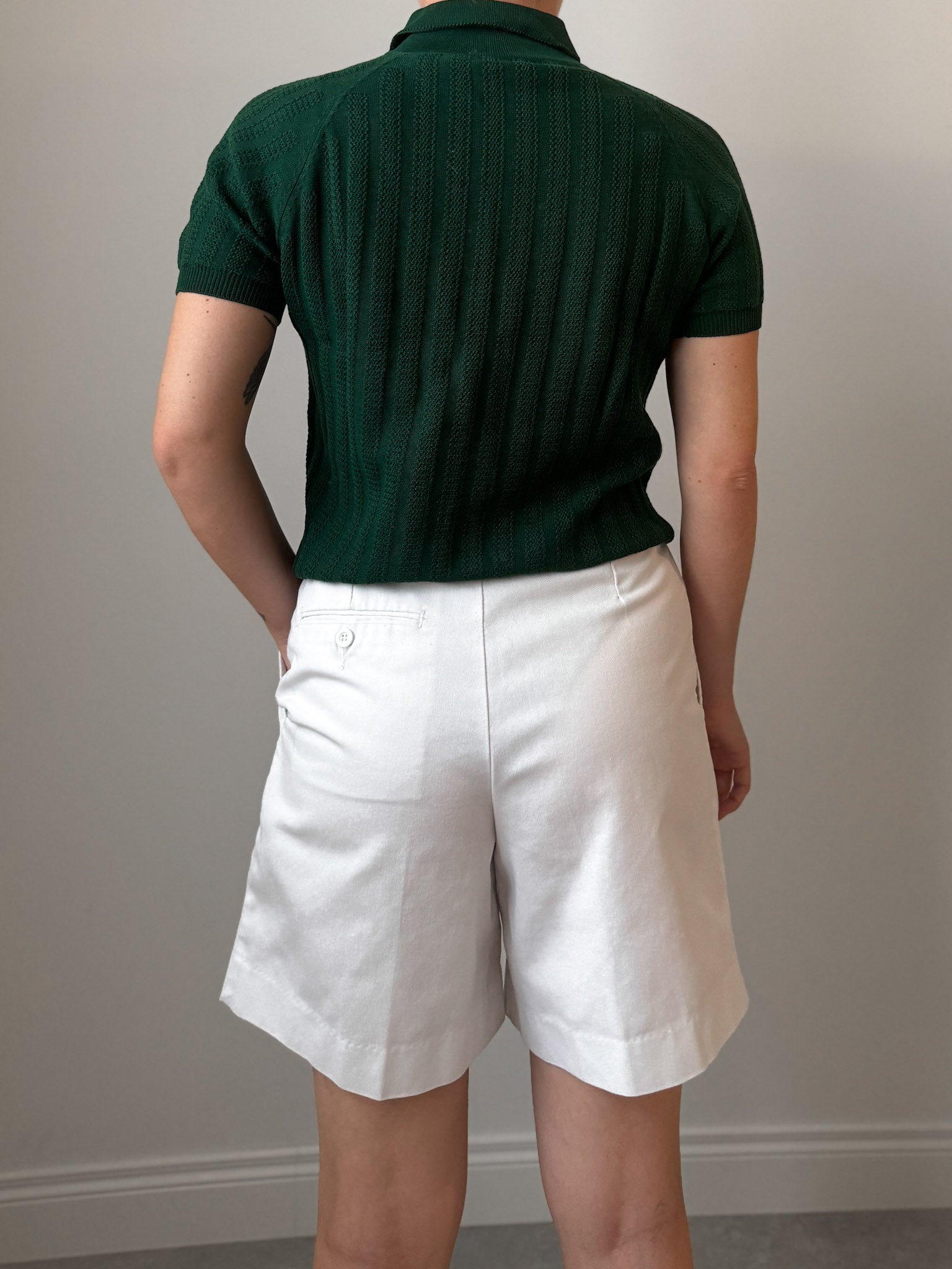Pure cotton green polo