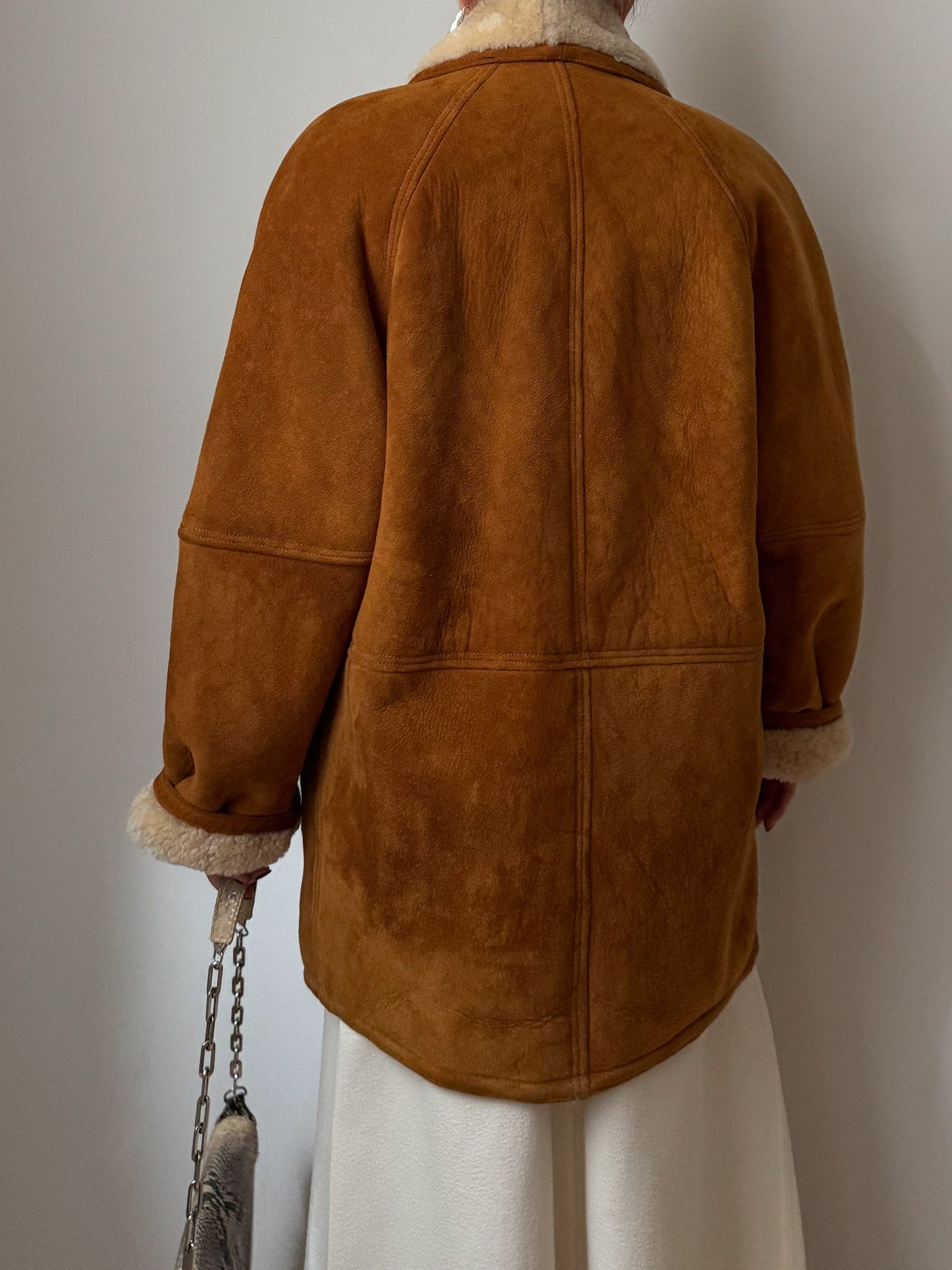 Original Shearling cognac coat