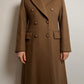 Tailored pure wool camel coat