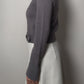 Pure merino wool grey cardigan
