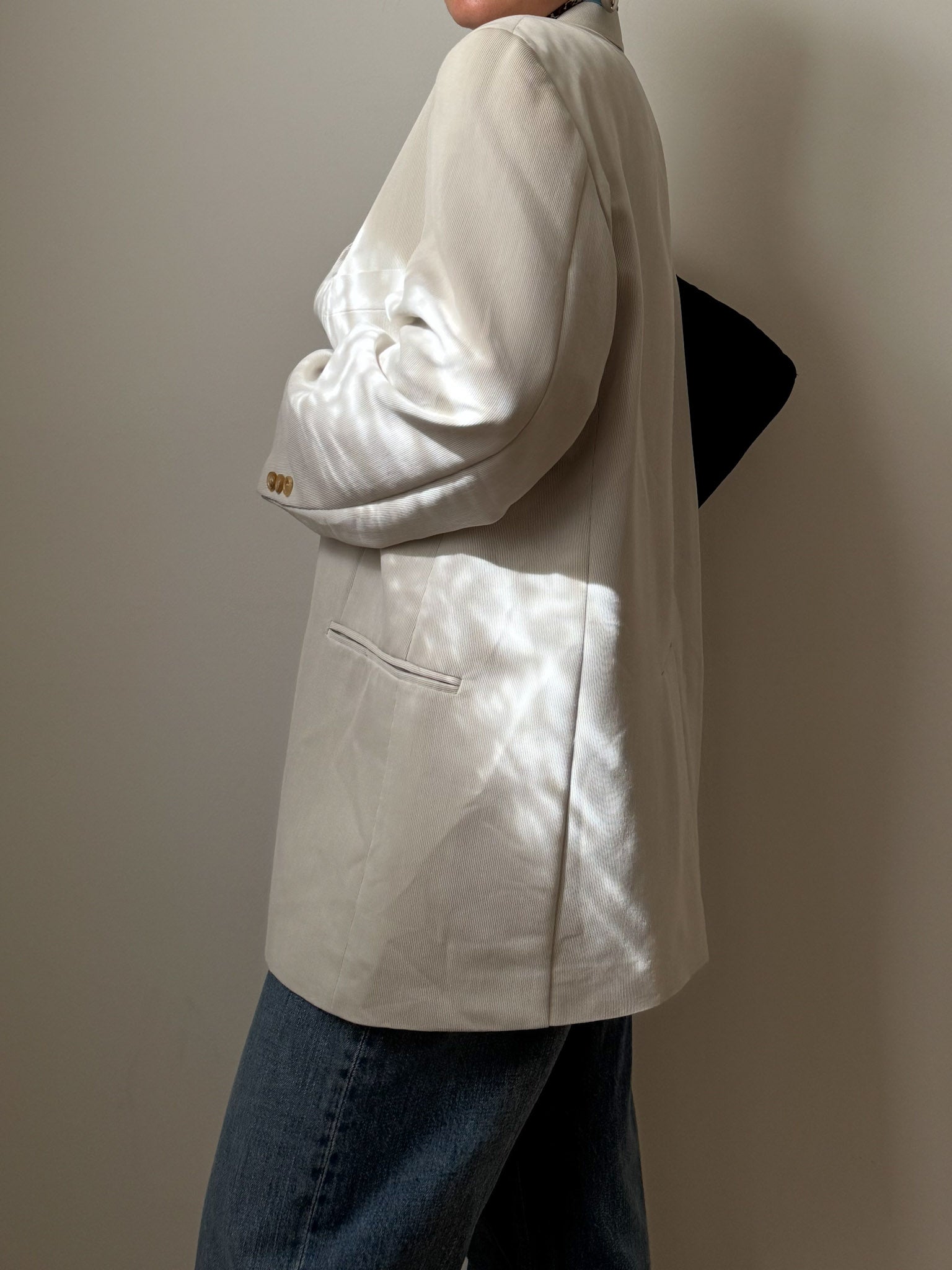 Viscose blend ice blazer