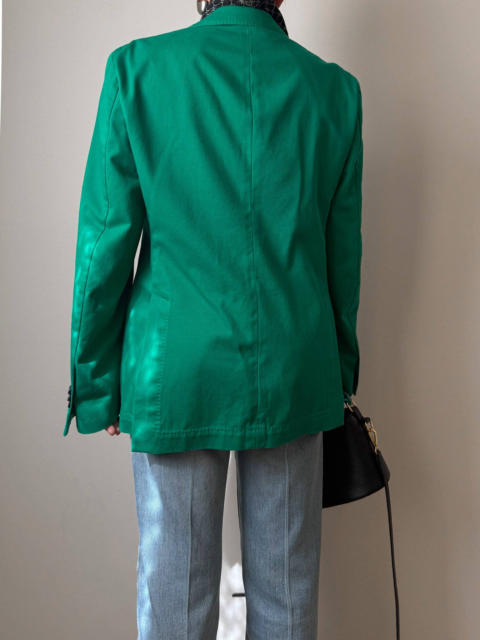 Pure cotton green blazer