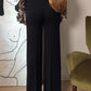 Pure merino wool black pants