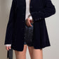 Velvet blue blazer