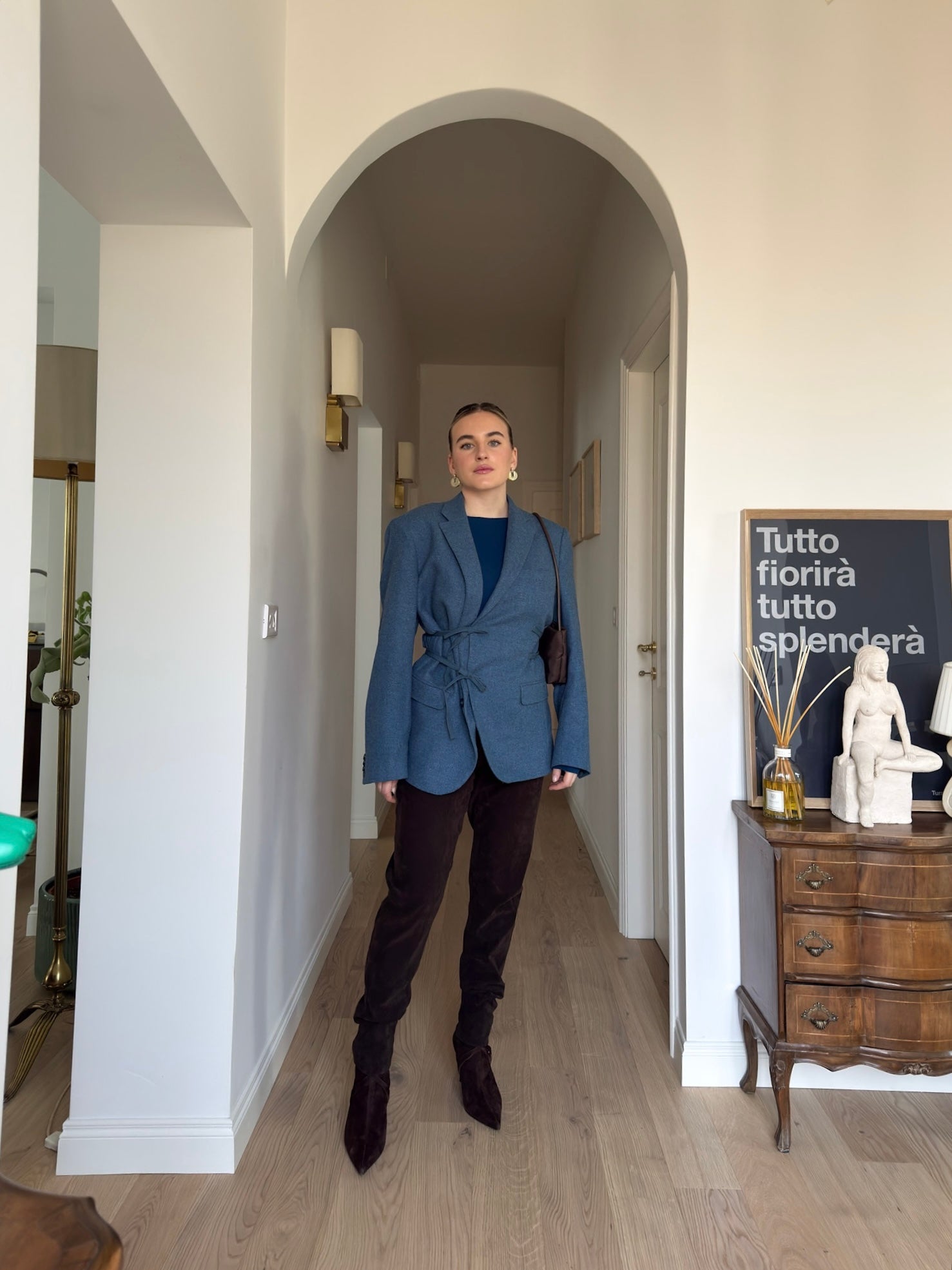 Brando light blue wool