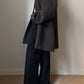 Wool and alpaca grey caban