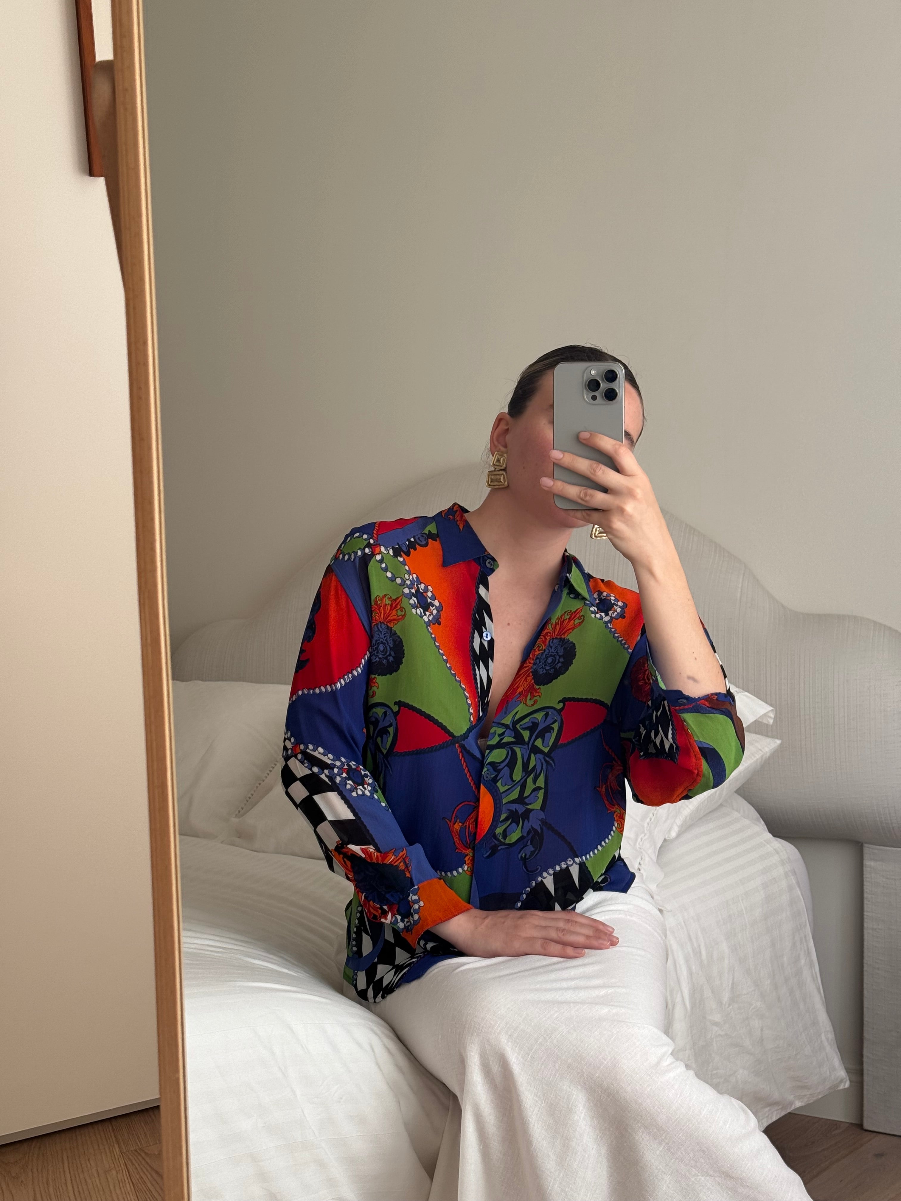 Viscose bright shirt