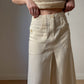 Pure linen ivory trouser skirt