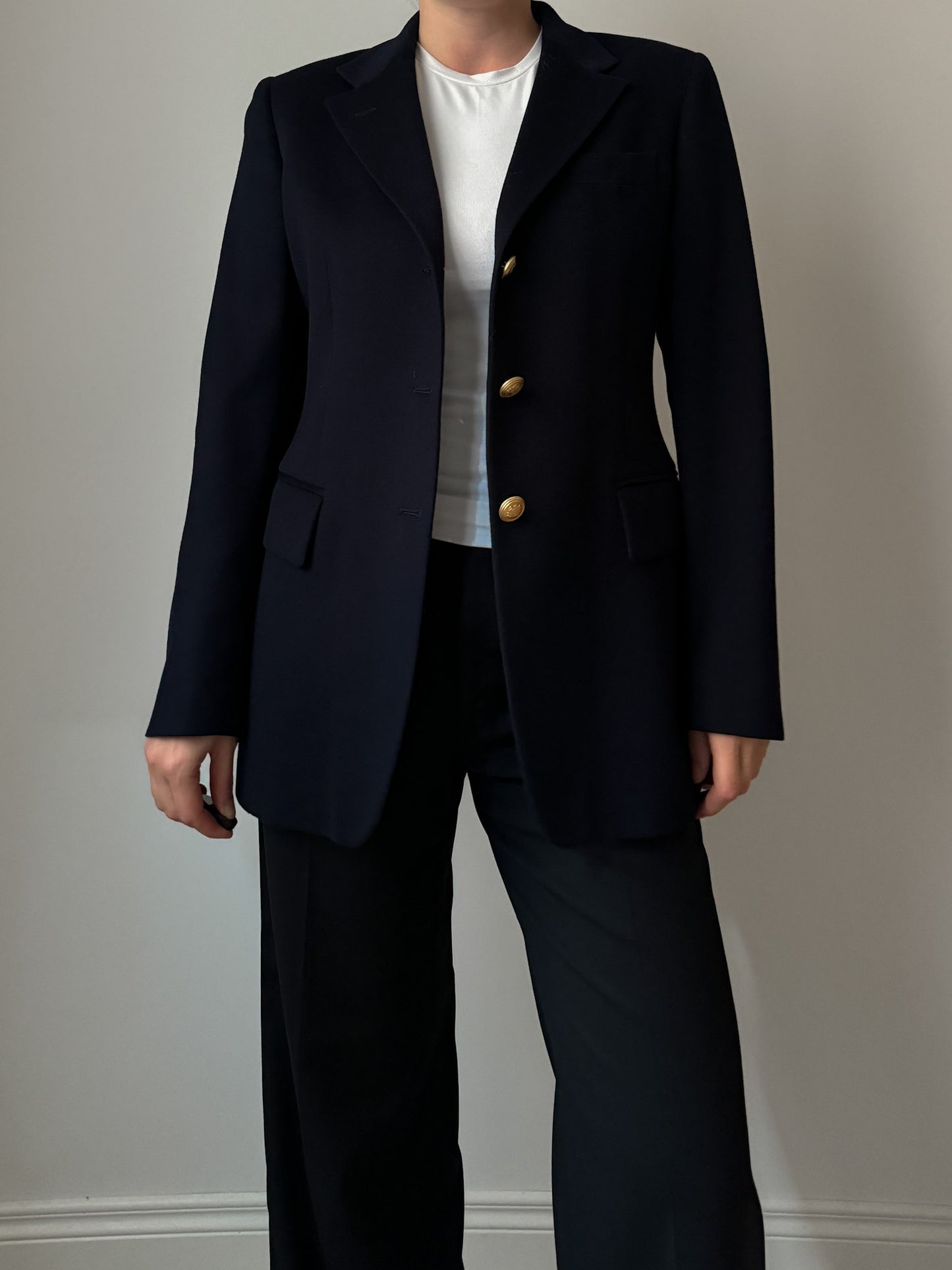 Aquascutum/Loro Piana blue blazer