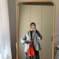Pure silk silver jacket