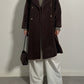 Marella wool, alpaca and mohair chocolate coat