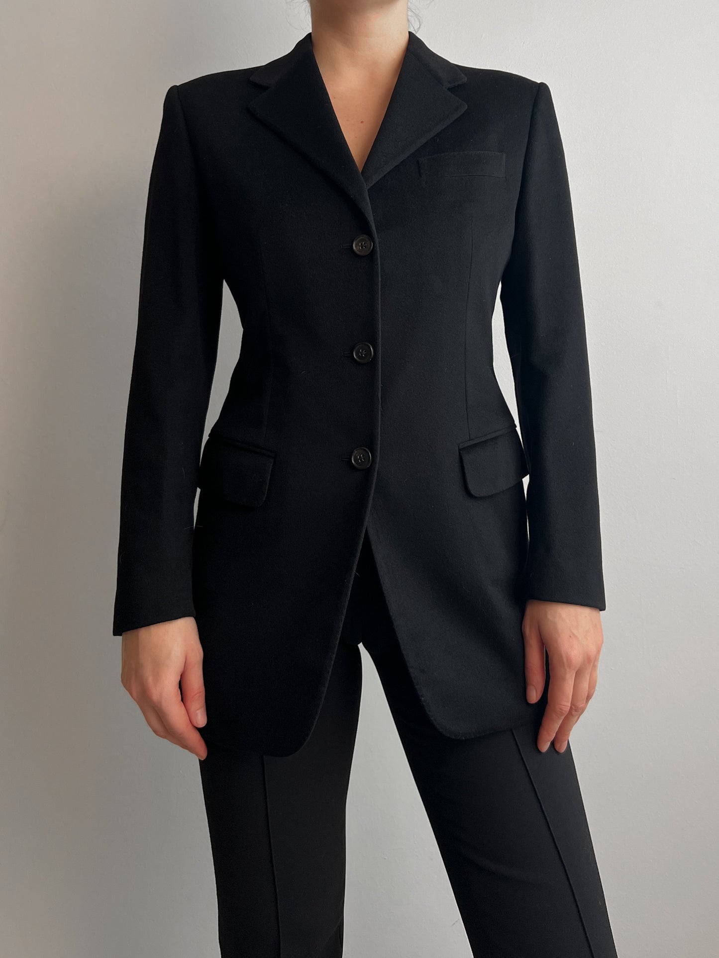 Belvest pure cashmere black blazer