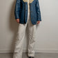 Vintage blue Shearling coat