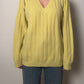 Wool blend yellow pull