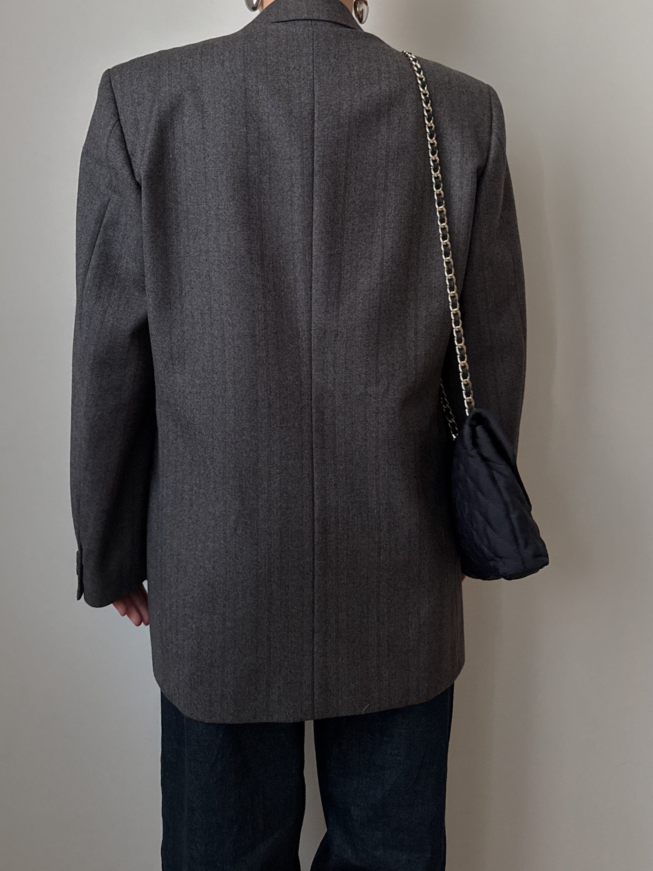 Pure wool grey blazer