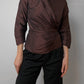 Pure silk brown blouse