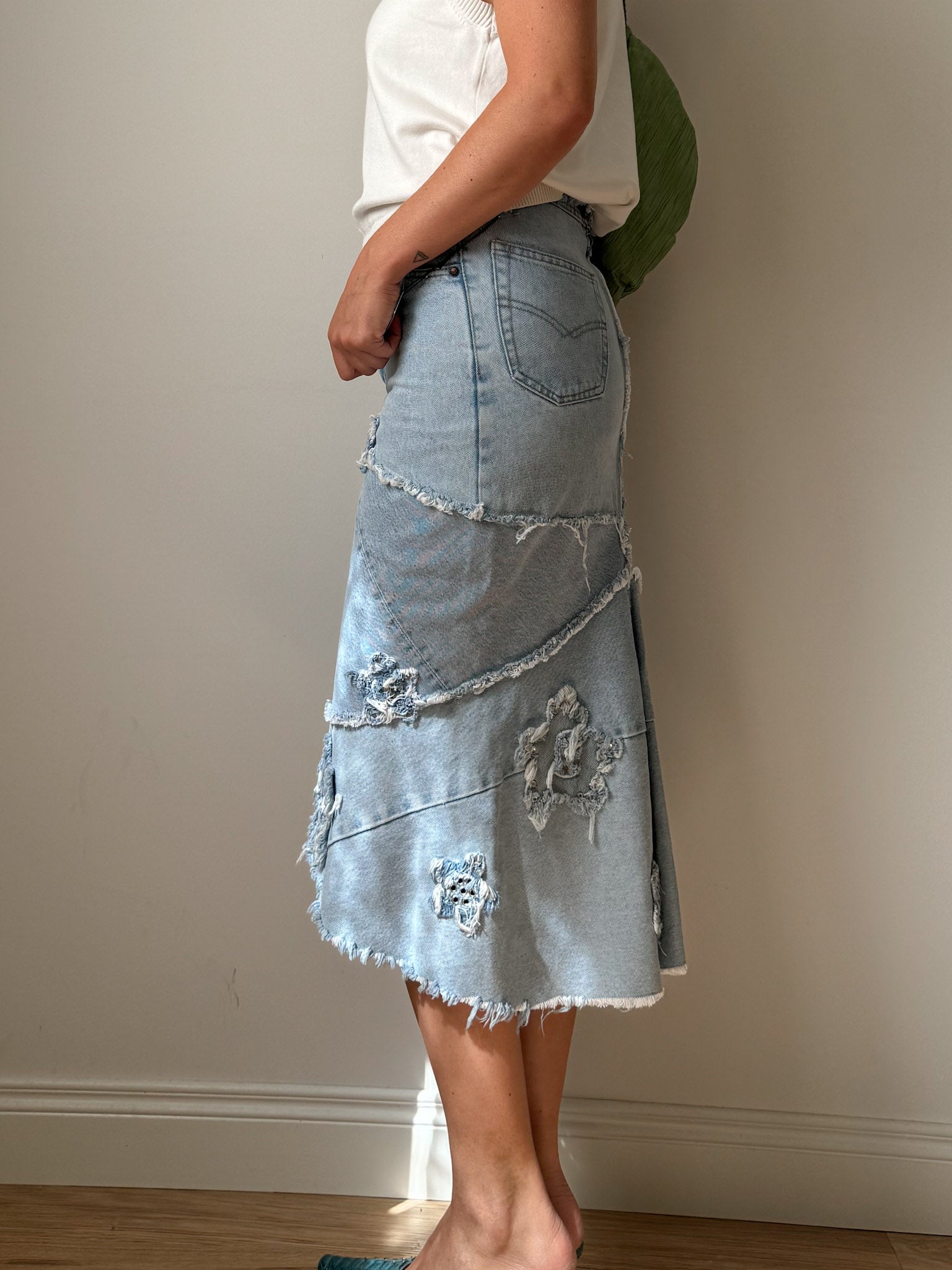 Denim siren skirt