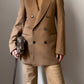 Pure virgin wool camel blazer