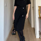 Pure wool black dress