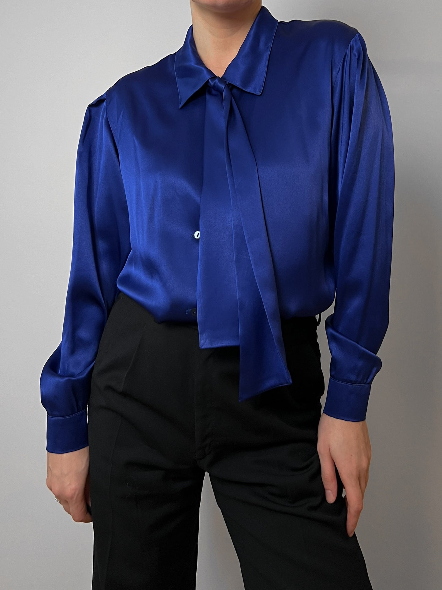 Cacharel electric blue blouse