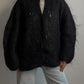 Mohair black cardigan