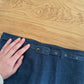 Pure linen blue denim suit