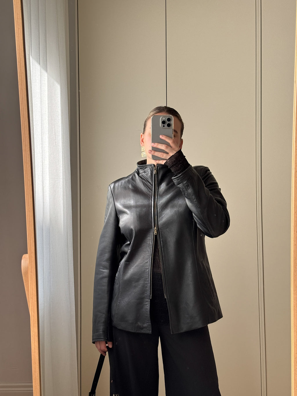 Genuin leather black jacket