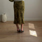 Pure viscose green skirt