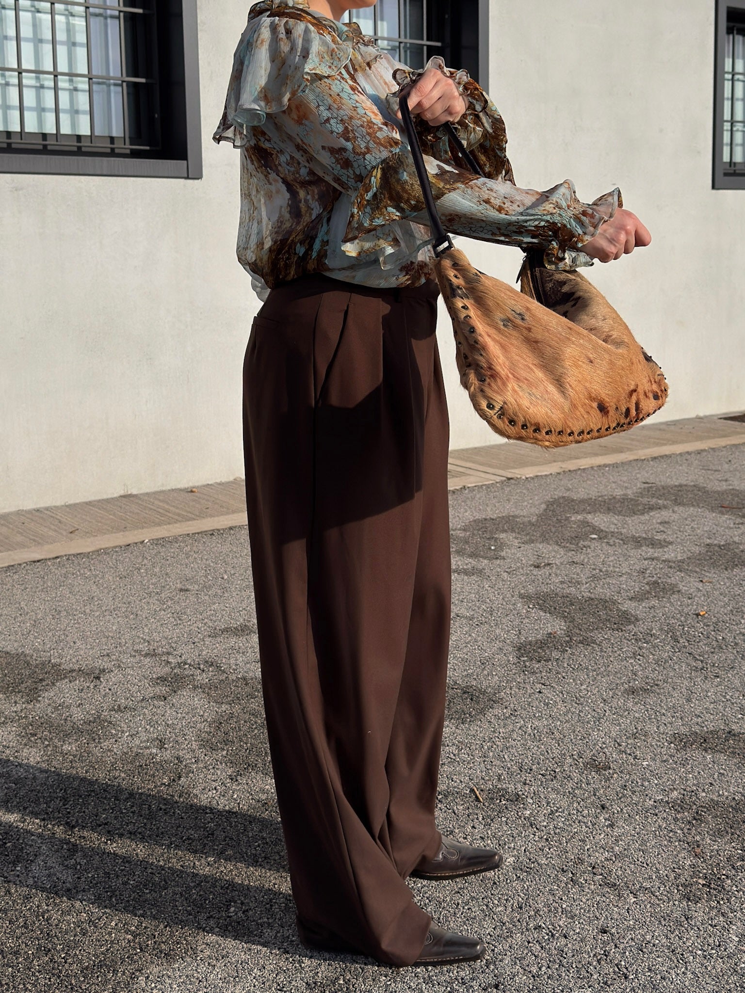 Pure viscose romantic blouse