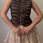 Pure silk pois top